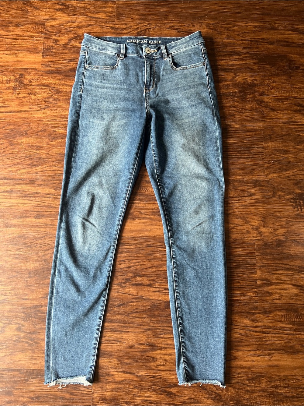 American Eagle Outfitters curvy Skinny Jeans in medium Blue Wash